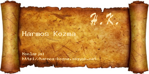 Harmos Kozma névjegykártya